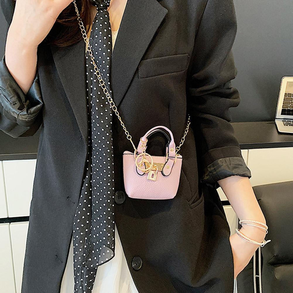 Trendy Square Bag For Women Lock Design Versatile Single Shoulder Bag Mini Luxurious Crossbody Bag Fashion Pendant Tote Bag