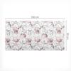 Modern Desk Mat for Remote Work, Floral Vintage Pattern, 100x50 Cm