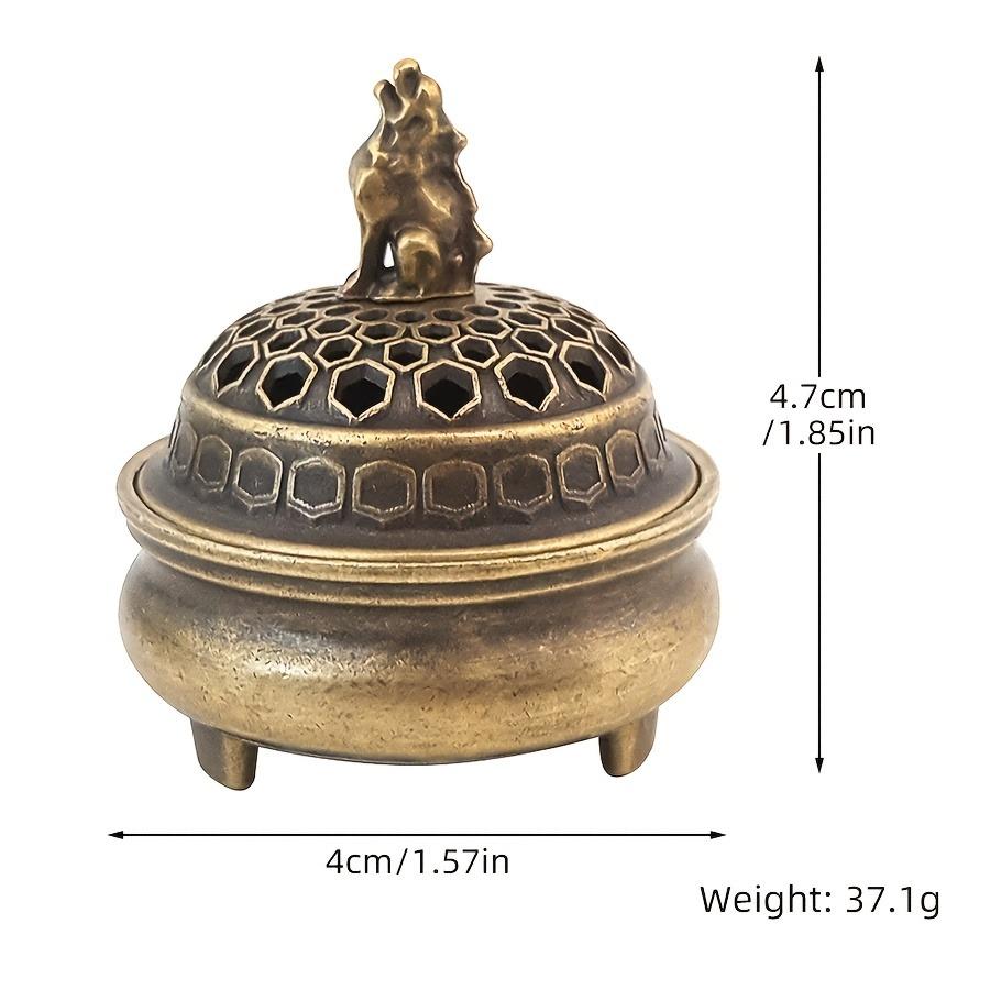 1pc, Elegant Metal Wolf Incense Burner - Zen Meditation & Yoga Decor, Unisex Home & Outdoor Diffuser (Without Incense)