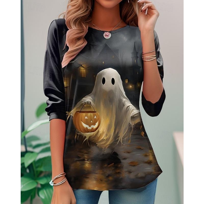Autumn and Winter New Fashion Round Neck Long Sleeve Printed Elegant Casual Loose Hoodie