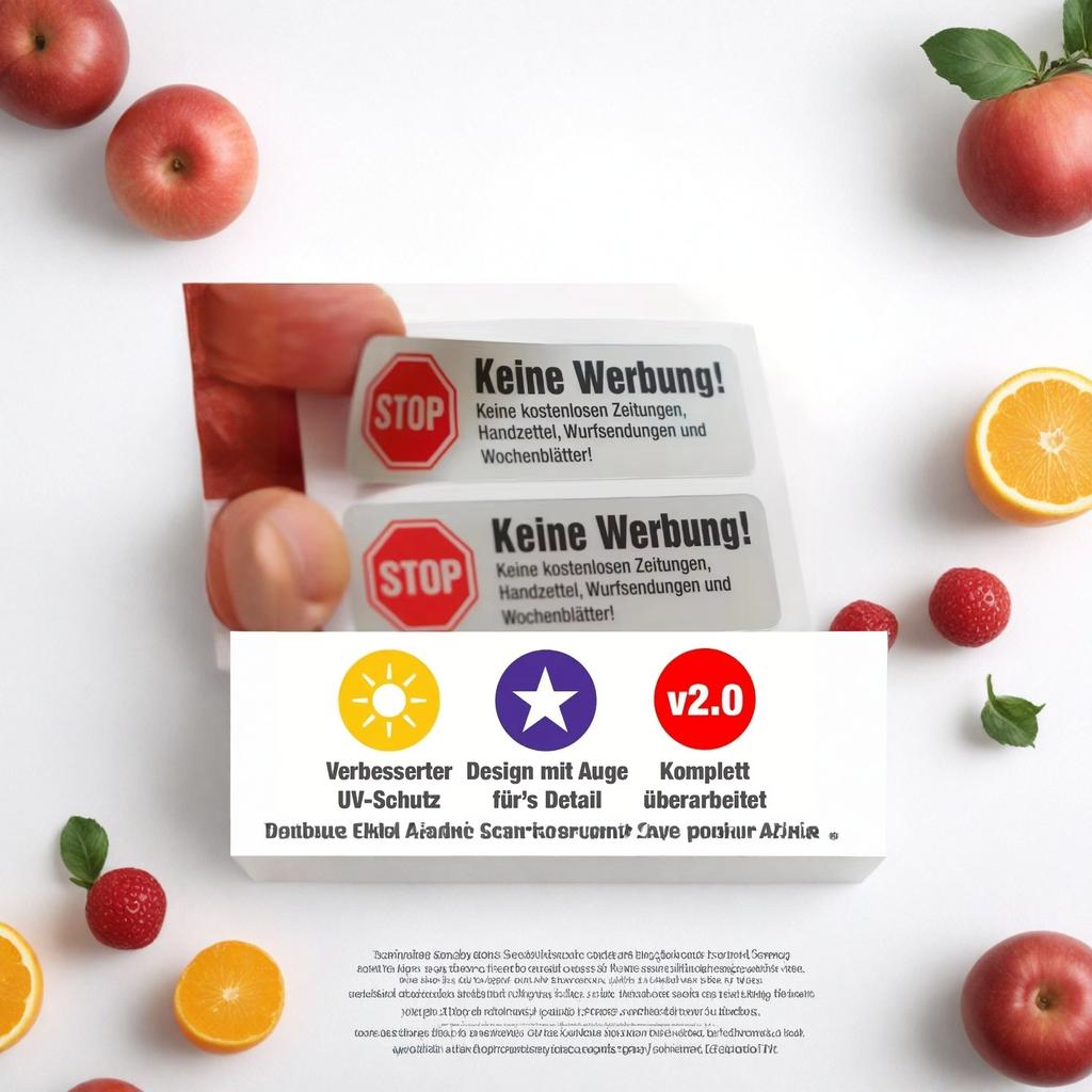 5PCS No Advertising No Newspaper Mailbox Stickers Self Adhesive Mailbox Decals