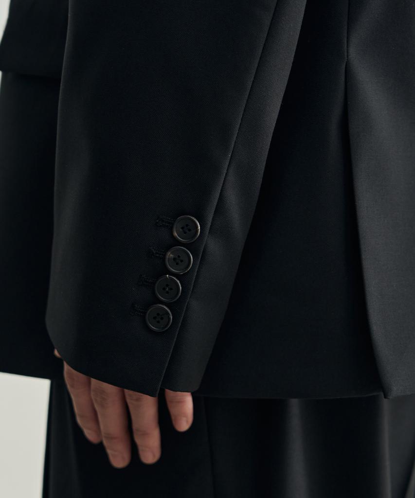 Rotember Double-Breasted Blazer [Black]