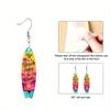 Summer Surfing Skateboard Acrylic Drop Earrings for Women Trendy Personality Earrings Cool Earrings Beach Party Travel Vacation Earring Accessories