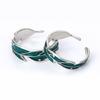 2x Green Plantain Open Rings for Women Men Gifts Vintage Leaves Finger Ring