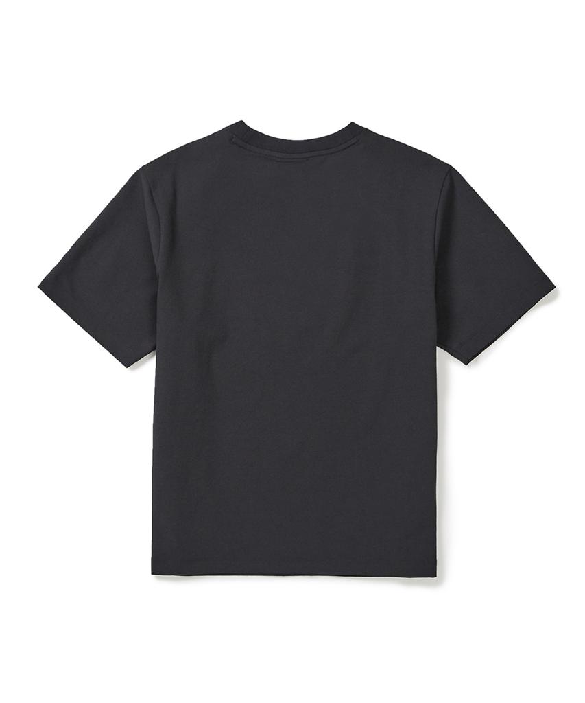SNOWPEAK APPAREL Classic Woven Women'S Short Sleeve T-Shirt (S25Mwtts17) Charcoal
