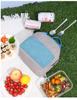 Corduroy Color Block Insulated Lunch Bag for Work, School, Outdoor Travel, or Picnic