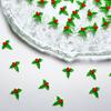30/60pcs Christmas Leaf Nail Art Decorations Festive Glitter Accessories Manicure and Pedicure Holiday DIY Nail Design Supplies