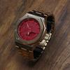 Casio Men Liquid Crystal,Analog Dual Display Series Red Watch GA-2100-4A(Watch3--)