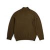 BROMPTON LONDON Soft Wool Half Neck Sweater - Khaki (P234Mkt221)