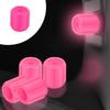 Corrosion Resistant Rubber Valves Stem Covers Caps Glow at Night for Bike Truck Automotive Safety on Cars Motorcycles