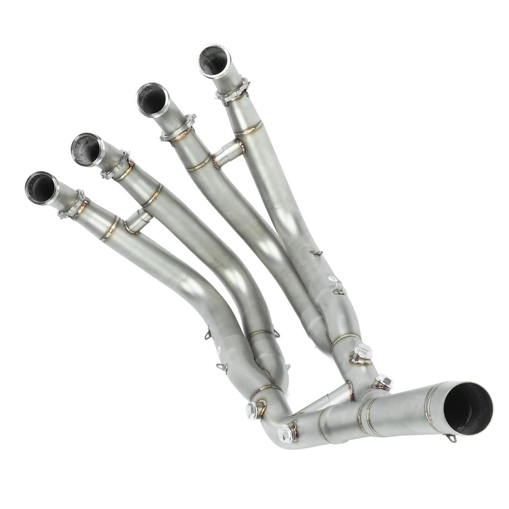 5PCS Exhaust Front Link Pipe Stainless Steel Better Heat Resistant Exhaust Pipe Replacement for S1000R S1000RR