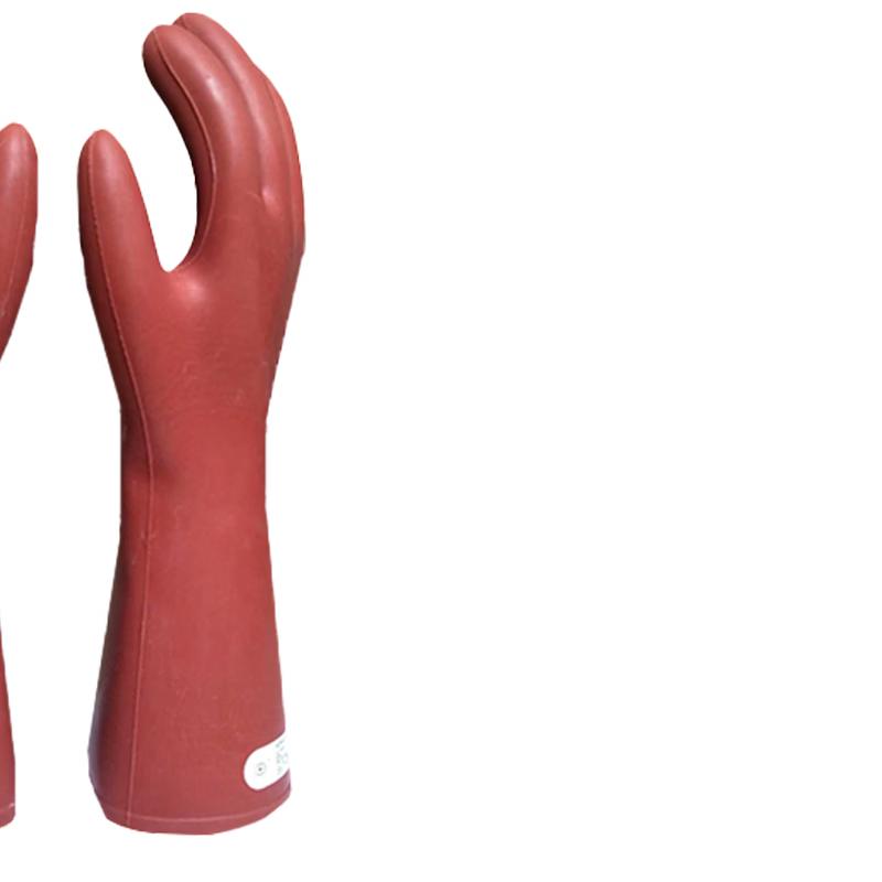 JIANGPU 10KV Electrical Insulating Gloves красный