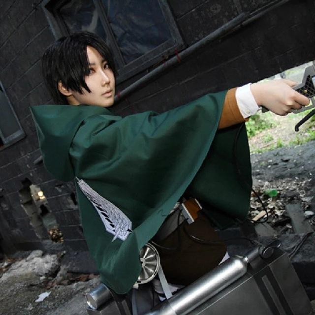 Buy Attack On Titan Costume Green Cloak Japanese Anime Cosplay