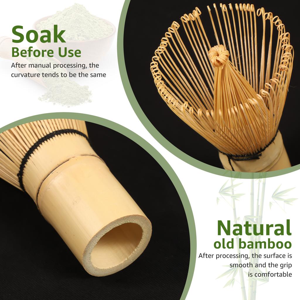 5/6 Pcs Matcha Tea Making Tool Set Ceramic Matcha Bowls with Whisk Holder Scoop and Sifter Teas set for Beginners and Tea Lovers