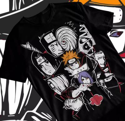 26 Členů Akatsuki Bolesti Manga Strip Naruto Anime Unisex Tričko Tričko Měkké Tričko Unisex Tričko