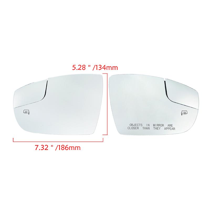 Oglindă retrovizoare încălzită pentru mașină Oglindă laterală pentru ușă din sticlă pentru Ford Focus 2012-2018 Accesorii exterioare