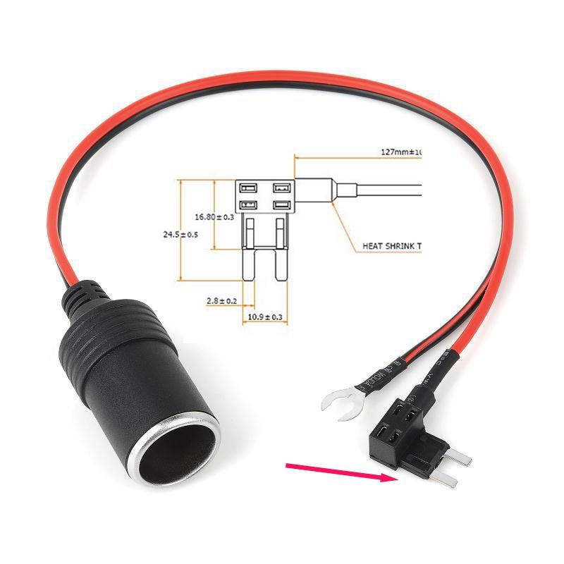 

Mini Micro Car Fuse Box With Wire Harness Protector For Car Dash Cameras Low Voltage Compact Size Small