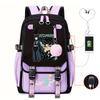 Demon Slayer Ghost Slayer Blade Peripheral Printing Trend Junior High School Students Large Capacity Student School Bag
