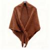 Korean Style Knitted Triangle Scarf Plush Cape Wraps Soft Winter Shawl  Autumn Winter