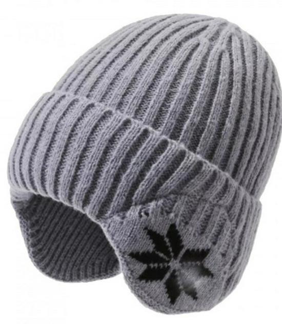 

2025 Мода для пожилых Шапка-бини с ушками: Двусторонняя вязаная шерстяная шапка с бархатной теплотой