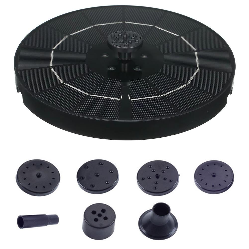 Energy-saving Fountain Water Pumps LED Colorful Light Solar Fountain Light  Indoor/Outdoor Use