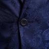 Men's Plus Size Court Style Dark Pattern Single Button Slim Fit Jacket