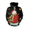 Autumn Winter Christmas Series 3D Digital Printed Men's Women's Loose Fitting Pullover Hoodies Fashionable Cartoon Long Sleeved Hoodies