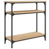 Console Table Sonoma Oak 75x29x75 Cm Particleboard