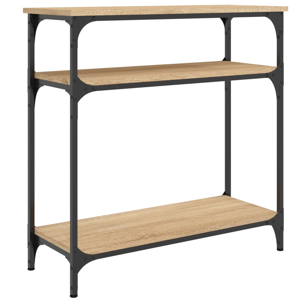 Console Table Sonoma Oak 75x29x75 Cm Particleboard