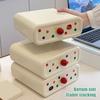 Caja de Almacenamiento de Gran Capacidad Tipo Cajón Organizador Fácil de Sacar Caja de Almacenamiento de Plástico Duradero para Accesorios del Cabello Joyería Artículos Varios