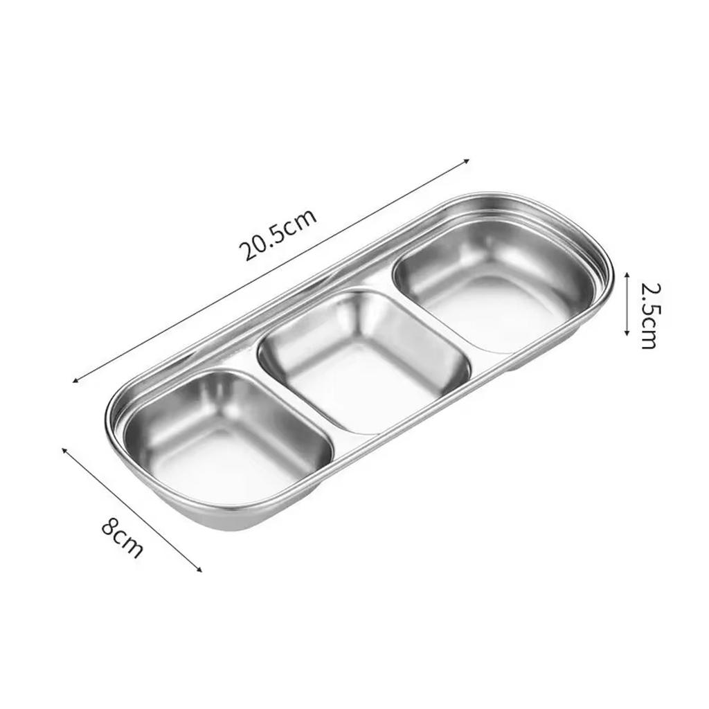 304 Stainless Steel Dip Pickled Vegetables Stainless Steel Sauce Tomato Sauce Separate Salt Vinegar Sugar Spice Dip Bowl Korean