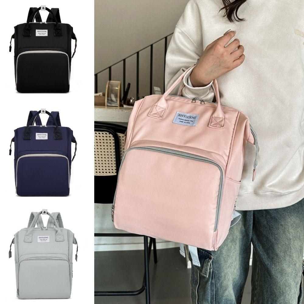 Multifunctional Mommy Backpack Large Capacity Mommy Shoulder Bag Cute Baby Diaper Bag  Baby