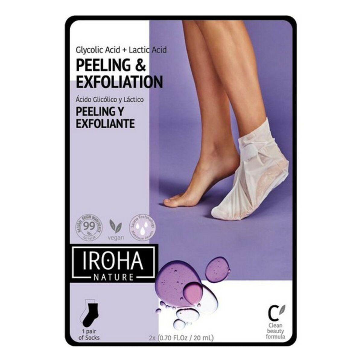 

Iroha Lavender Moisturizing Peeling and Exfoliation Socks IN/FOOT-3 (1 Units)