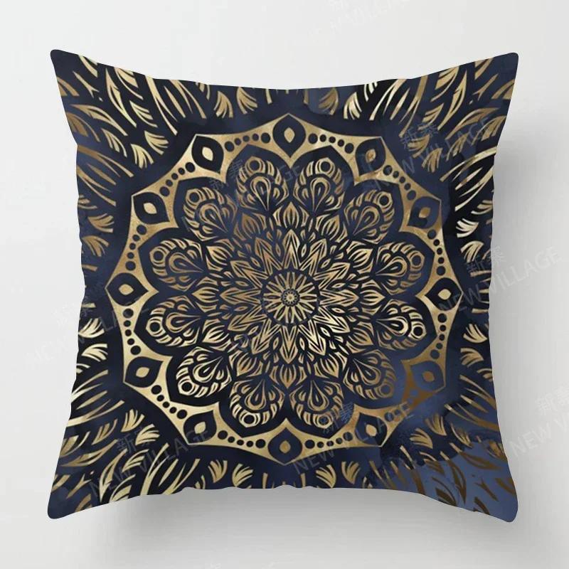 Fall Home Decor Autumn Living Room Throw Pillow Cover Sofa Boho Cushion Cover Mandala