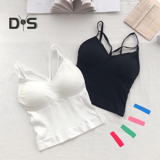 

Женский жилет с бесшовной подкладкой Slim Fit, однотонный эластичный летний топ с открытой спиной, майка, женская нижняя часть, внутренняя верхняя одежда, бюстгальтер, топ