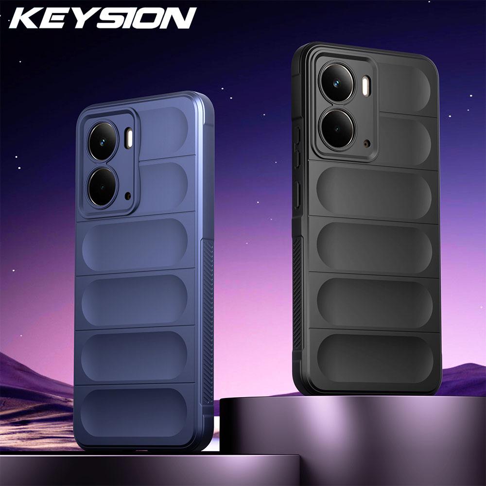KEYSION Shockproof Matte Case for Realme P3 5G P3 Ultra 5G Anti-skid Soft Silicone Phone Back Cover for OPPO Realme P3 Ultra 5G