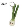 Crochet Fruit Pendant Felt Cartoon Vegetable Keychain, Garlic Pearl Mangosteen Corn Eggplant Bag Decoration Pepper Keyring Pendant, Handmade Keychain