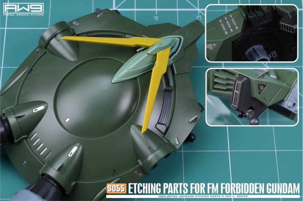 FULL MECHANICS Forbidden Gundam Metal Parts with Decals 1/100 Detail-Up High-Quality Water-Transfer [Used]
