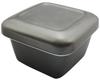 Santo Banko Ware Ceramic Rice Container, Black Glaze, Square, 2-Go Capacity, Made In Japan, 08923
