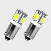 Ultra Bright BA9S 5050 5SMD LED Turn Signal T4W H5W Car Dome Bulbs Reverse Brake Stop Backup Interior Roof Door Clearance Lights Bulbs 7