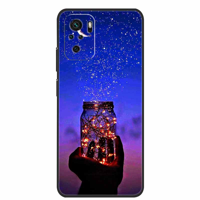Für Xiaomi Poco M5s Hülle Luxus TPU Weiches Silikon Handy Rückseite für PocoM5s Stoßfest Blumen Niedliche Cartoon Blumen Neue Hülle
