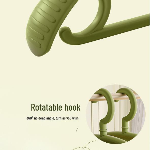 Thickened Wide Shoulder Non-Slip Plastic Hanger: No Bumps, Ideal for Coats and Clothes