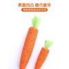 New Carrot Cat Toy Hemp Rope Tear-resistant Teeth Grinding and Cleaning Toys Sound Self-pleasure Pet Supplies