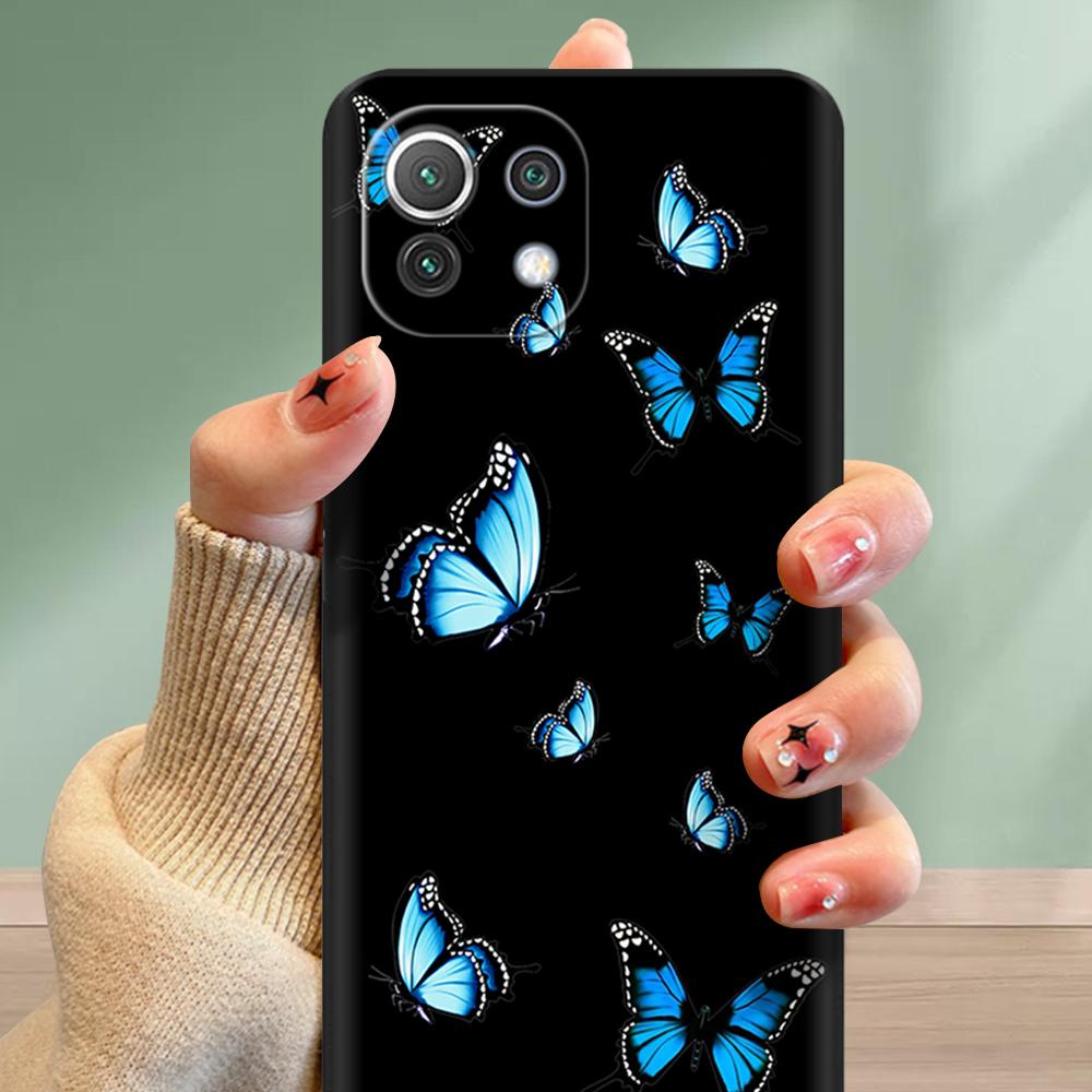 For Xiaomi Mi 11 Lite 5G NE Case Painted Soft Silicon Phone Back Cover For Xiomi Mi 11 Lite Case Mi 11 Lite Mi11 11i Shell Cover