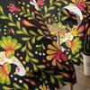 Mexico Geometric Abstract Flower Bird Sheer Curtains for Living Room Decoration Window Curtains Kitchen Tulle Voile Curtains