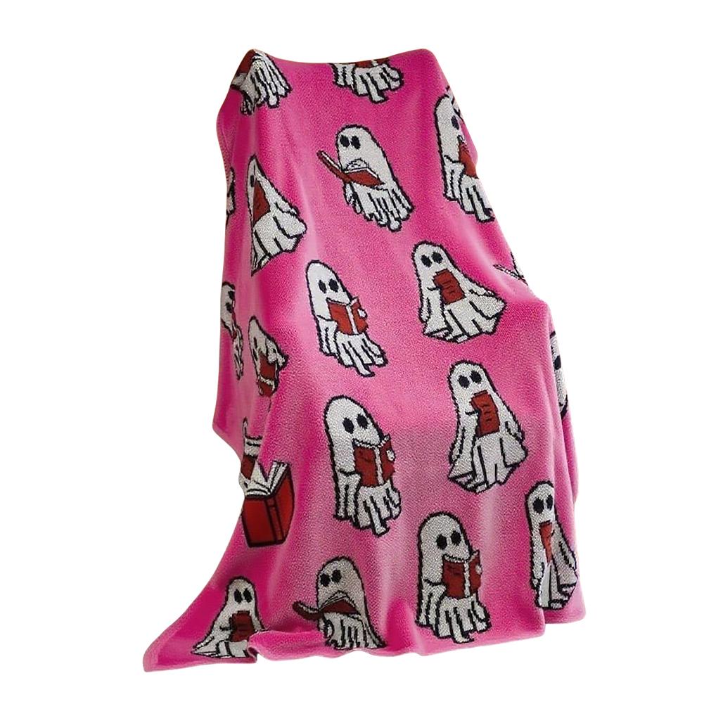 Halloween Blanket Ghost Reader Blanket Scene Decor Festivals Decor Room Home Offices Theme Party Halloween Sofa Decor
