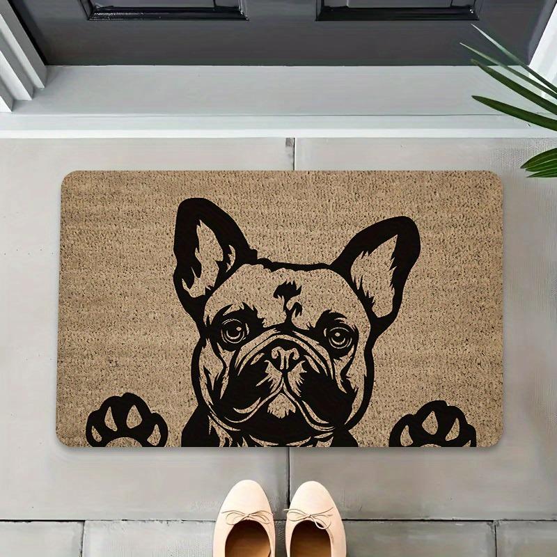 Modern French Bulldog Outdoor Doormat Entrance To A Boutique Coffee Shop Design Studio Foyer Apartment Entrance 40cmx60cm