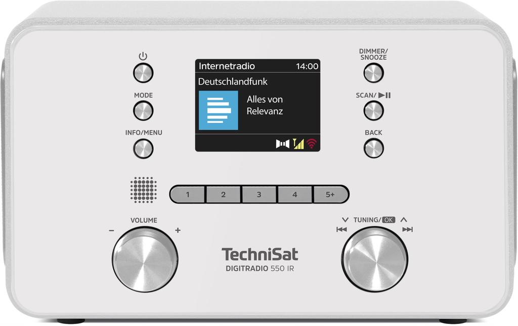 TechniSat DIGITRADIO 550 IR DAB+ FM Internet Radio Wi-Fi Bluetooth USB