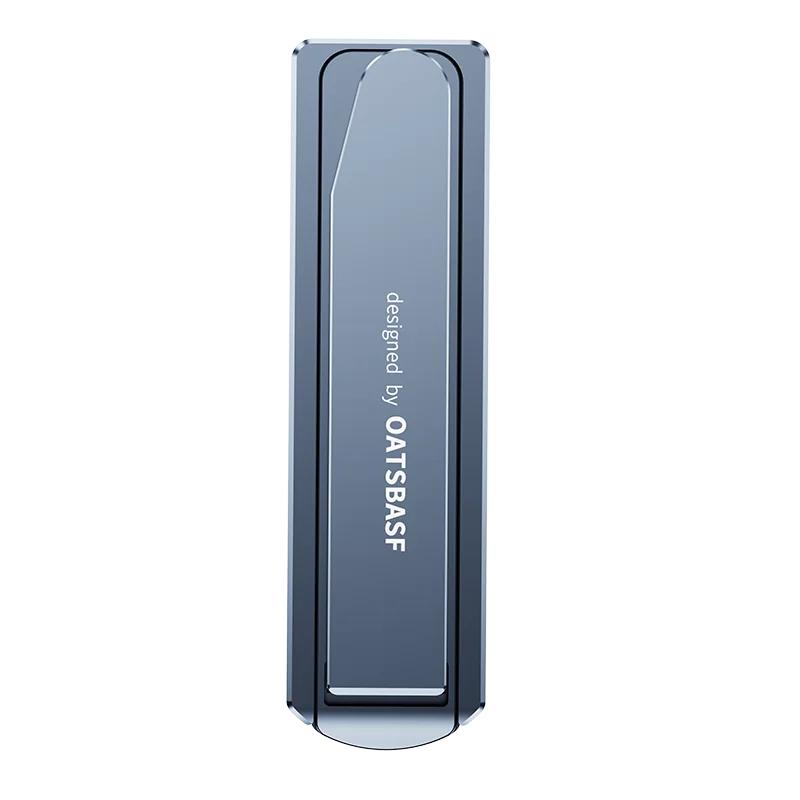 

Oatsbasf Metal Foldable Phone Stand Ultra-thin Mini Invisible Portable Desktop Phone Holder for Huawei Mate XT Self-adhesive сірий
