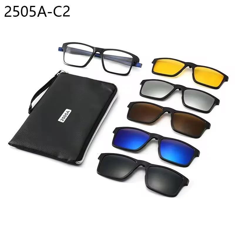 

Антибликовые Магнитные Растягивающиеся Подвесные на Шею Ногу Очки для Близорукости Черные Поляризационные Клипсы Солнцезащитные Очки Многоцелевые Квадратные 6 В 1 0